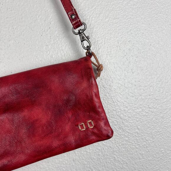 Bed Stu Cadence Crossbody Wallet Red Leather - Picture 3 of 9